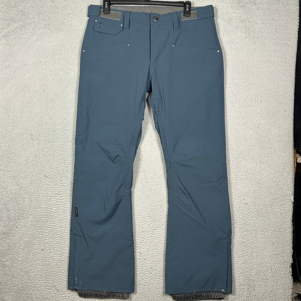 Turbine Pants Mens XL Blue Straight Ski Snowboard Adjustable Waist 5 Pocket EUC